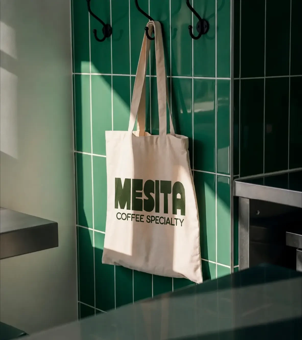 Bolsa de tela con identidad de Mesita